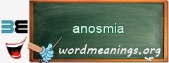 WordMeaning blackboard for anosmia